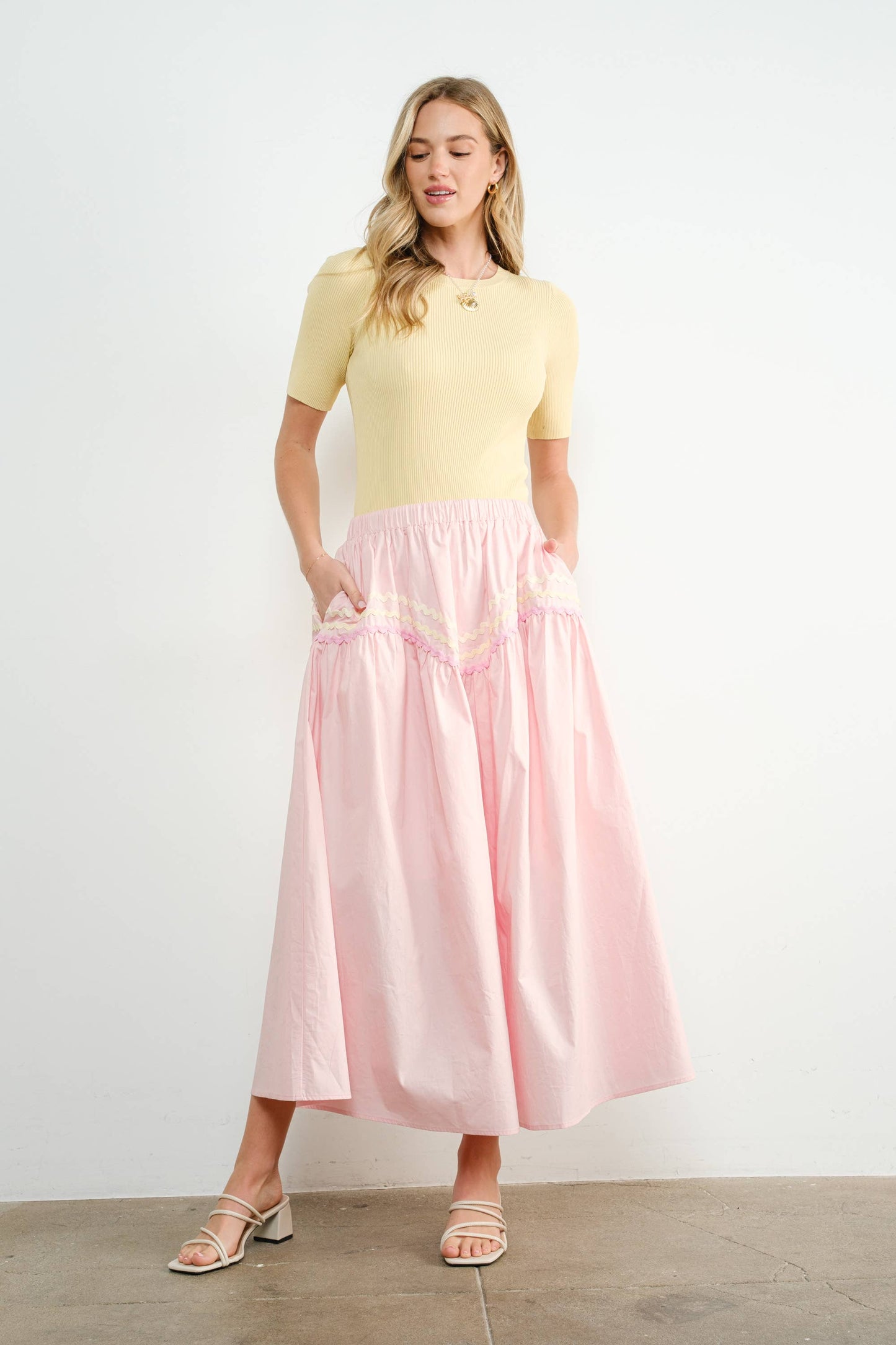 Lemon meringue sweater top