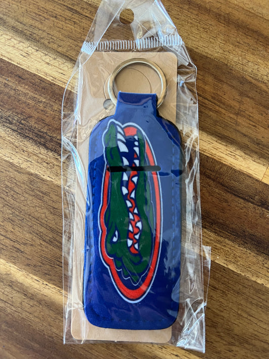 College team chapstick holder for keychain
