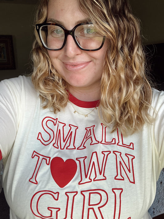 Small Town Girl Ringer Tee