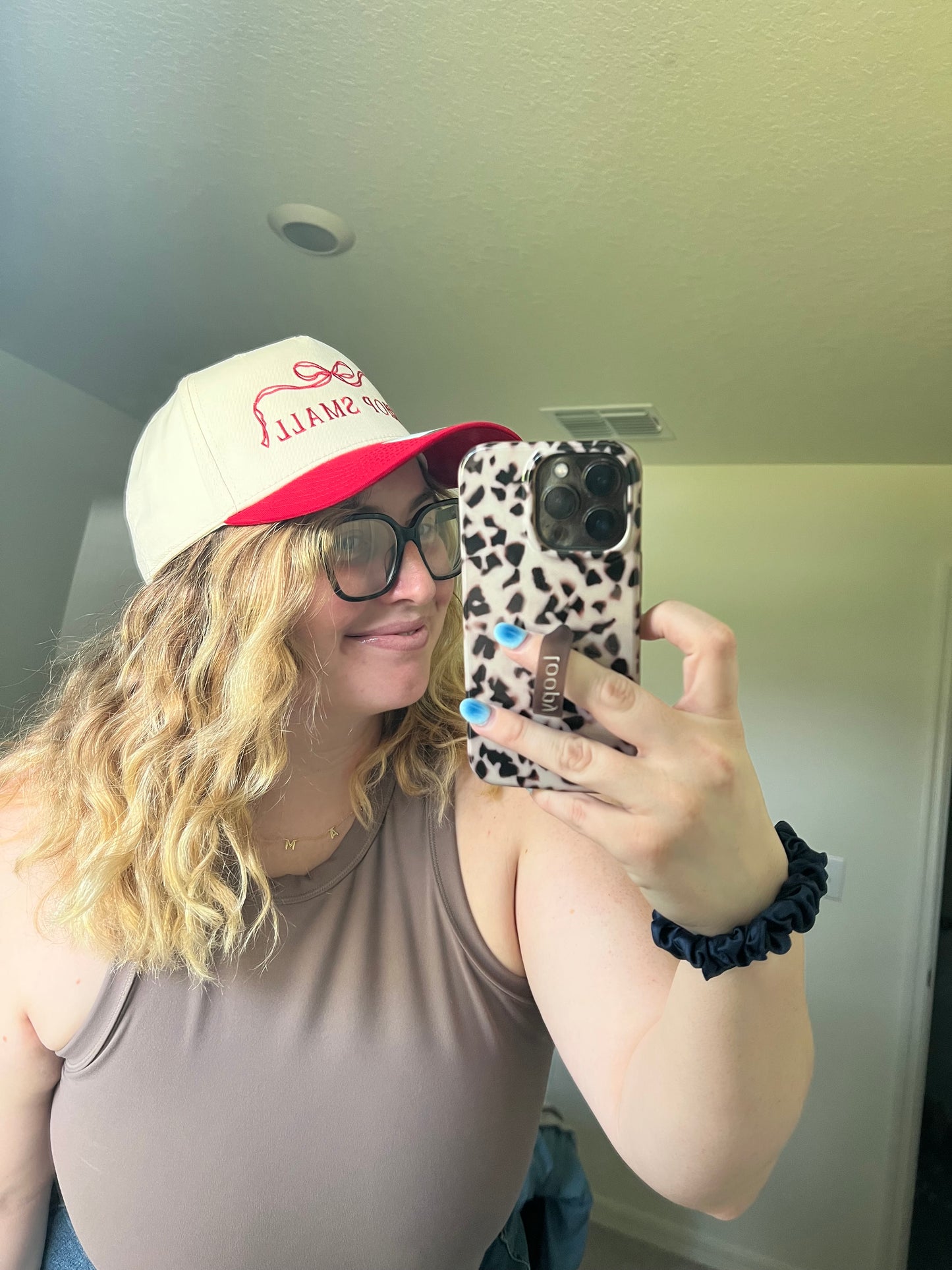 Shop Small Bow Embroidered Hat