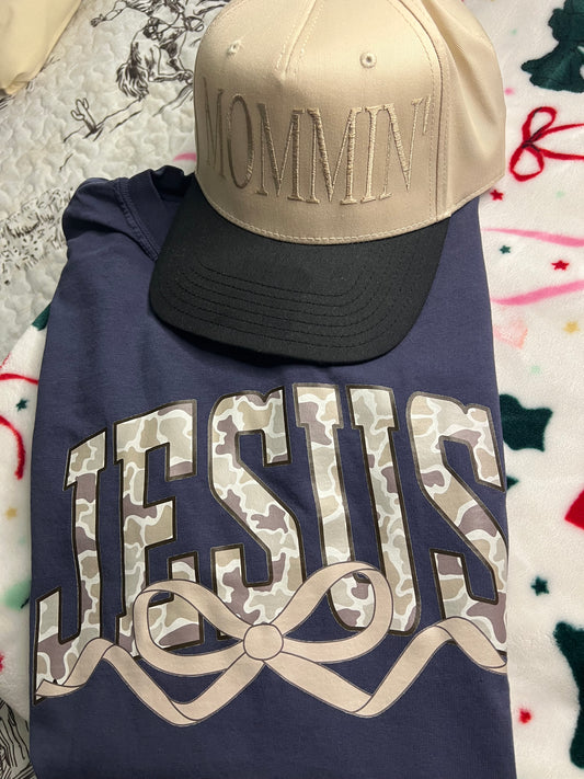 JESUS & Camo Comfort Colors Tee