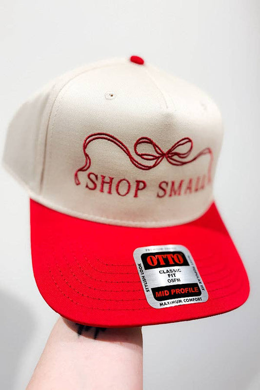 Shop Small Bow Embroidered Hat