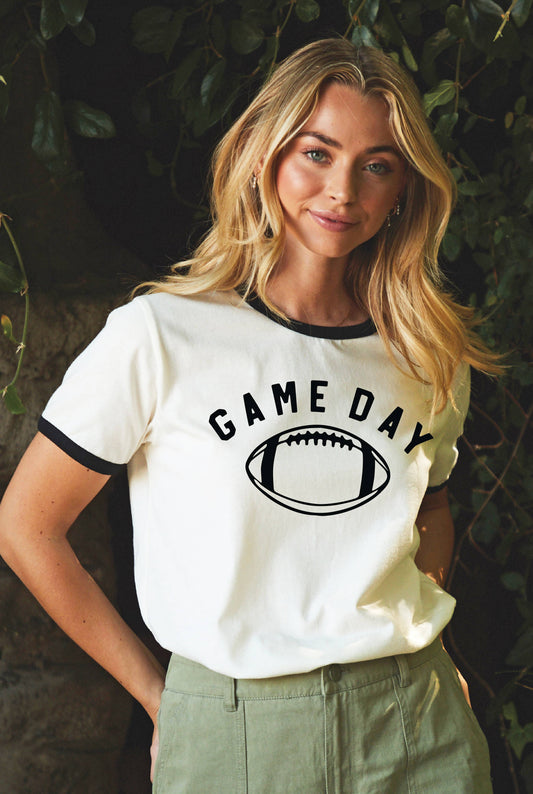 GAME DAY FOOTBALL Ringer Graphic Top