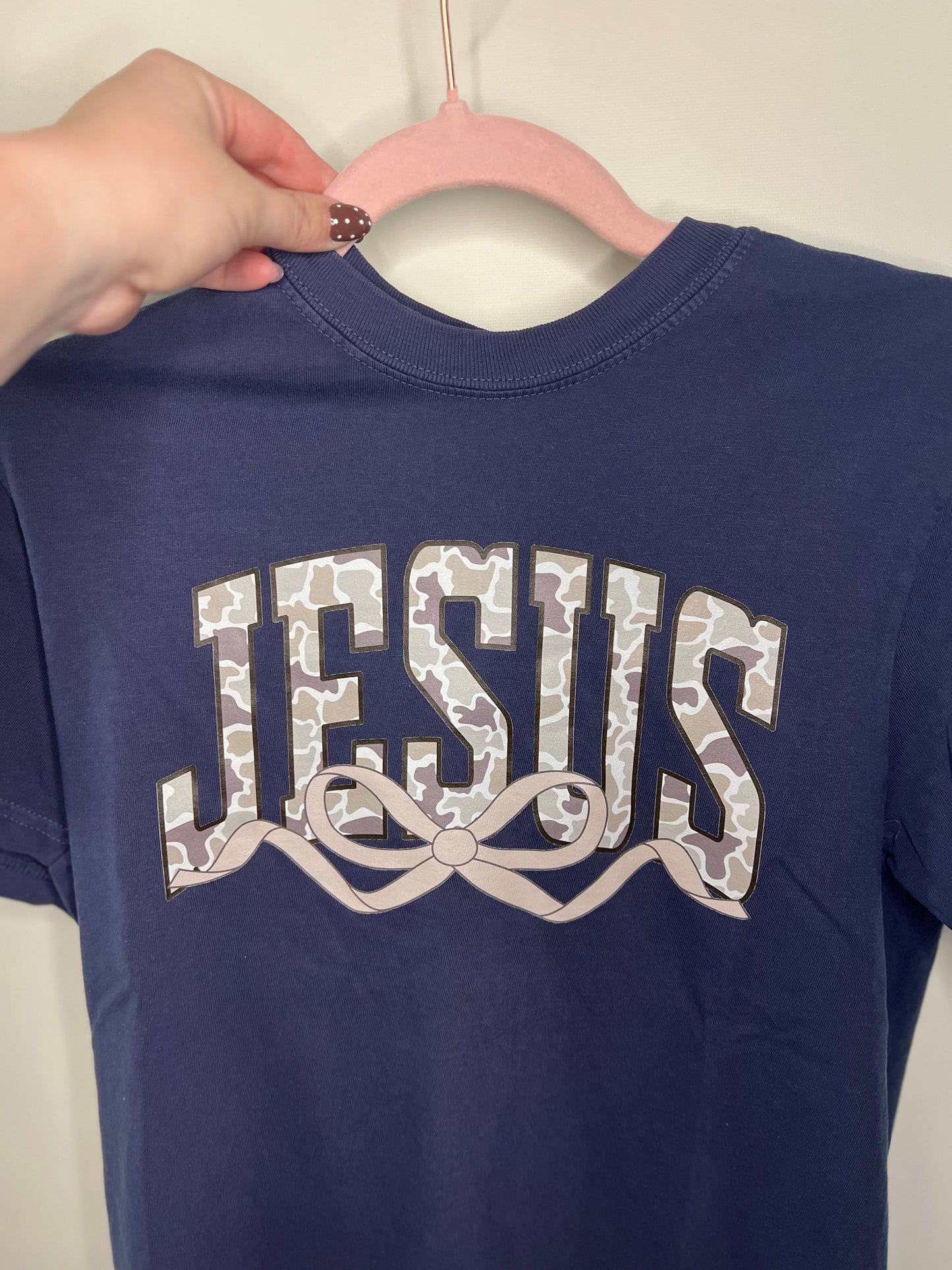 JESUS & Camo Comfort Colors Tee