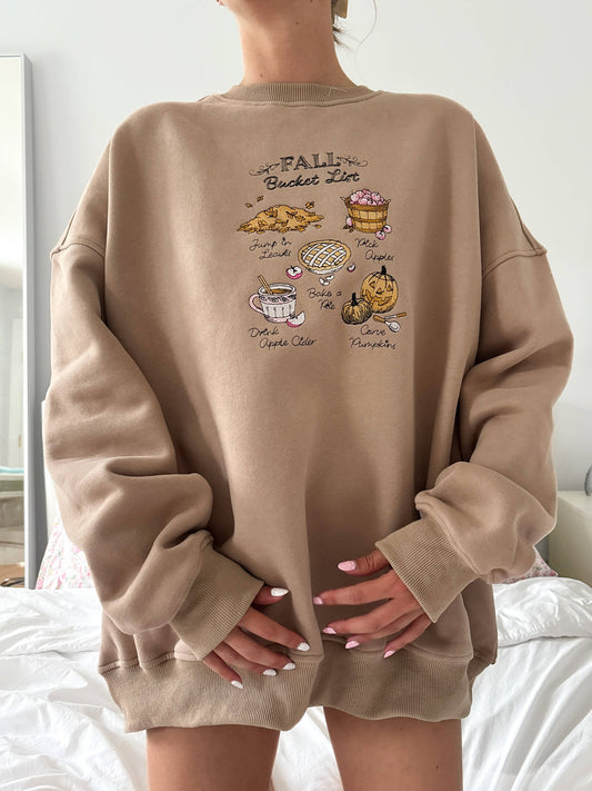 Pre Order: Fall Bucket List Crew in Cappuccino
