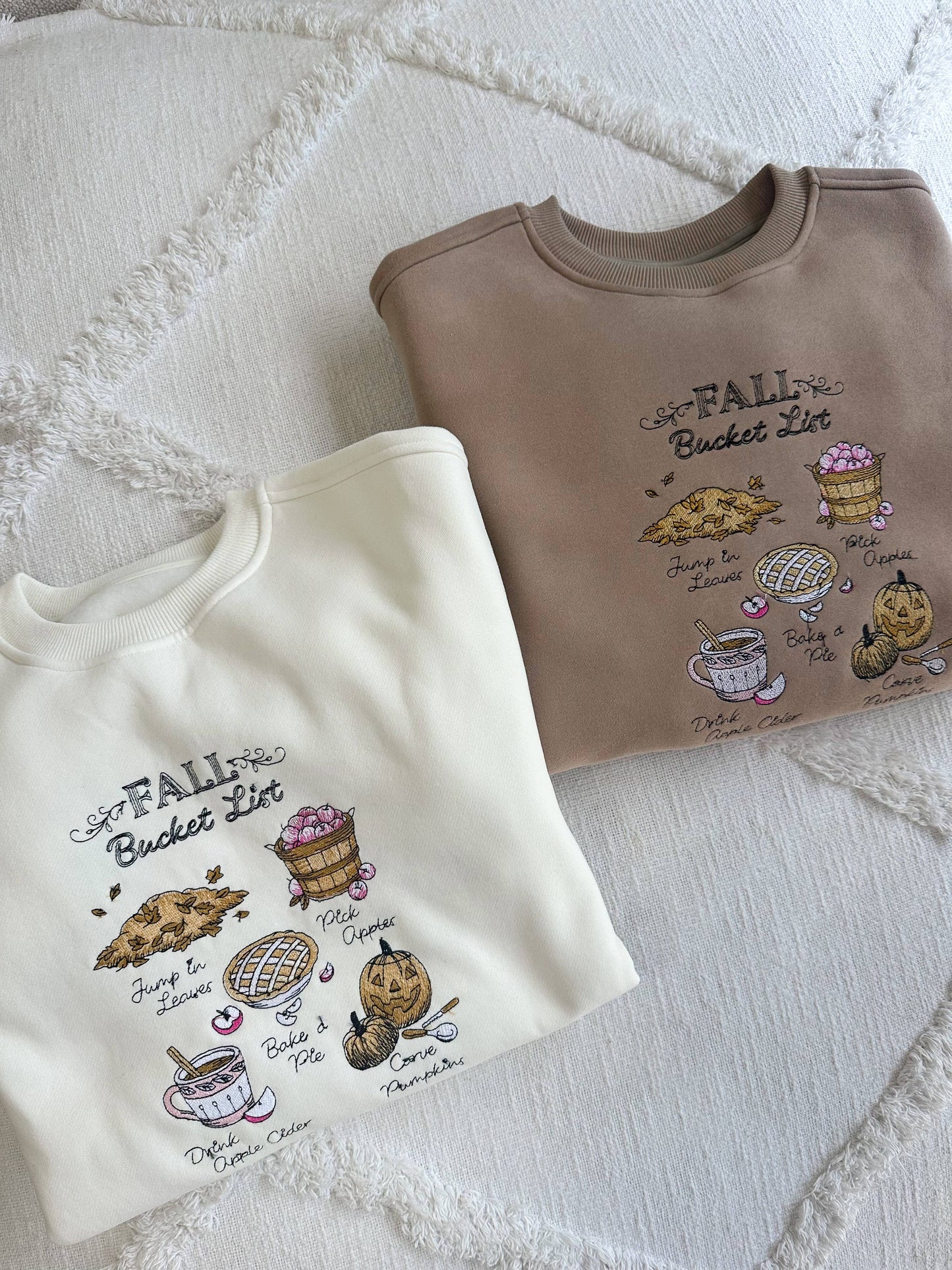 Pre Order: Fall Bucket List Crew in Ivory