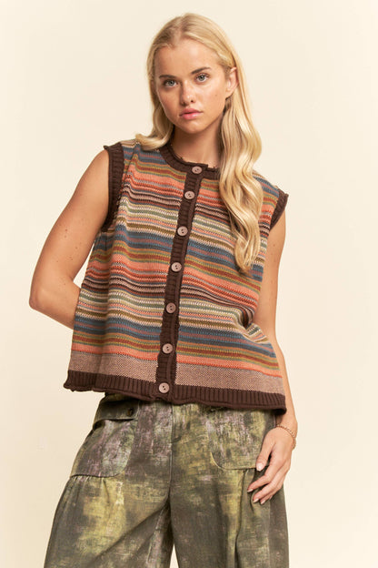 Hazelnut Hues Multicolor Top