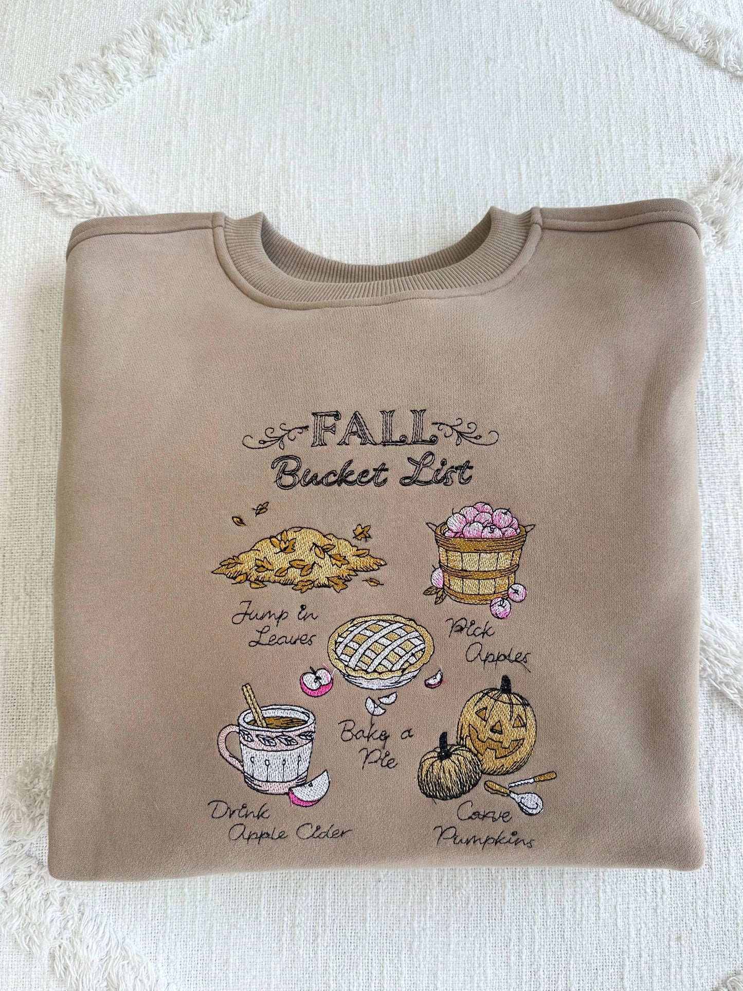 Pre Order: Fall Bucket List Crew in Cappuccino