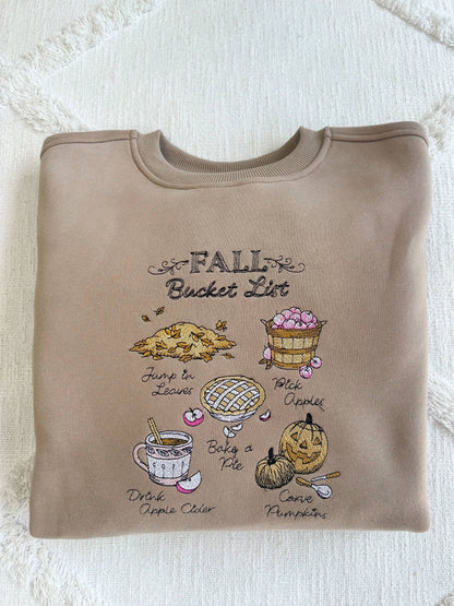 Pre Order: Fall Bucket List Crew in Cappuccino