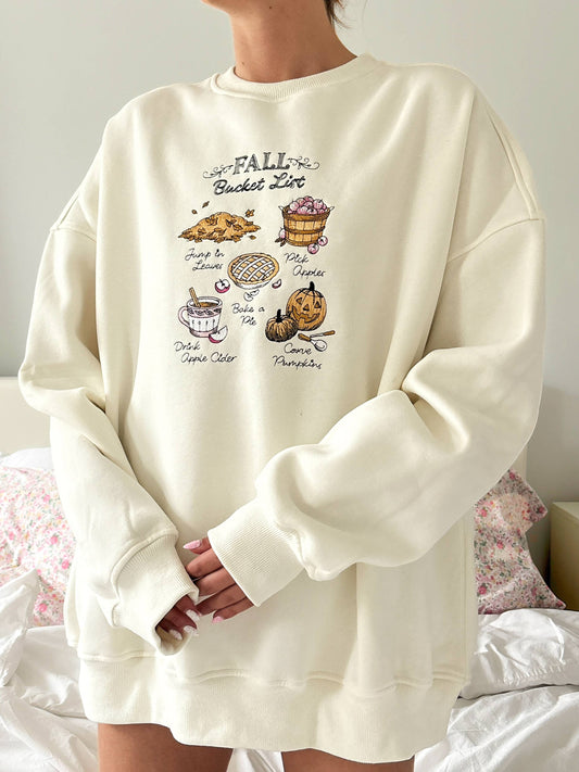 Pre Order: Fall Bucket List Crew in Ivory