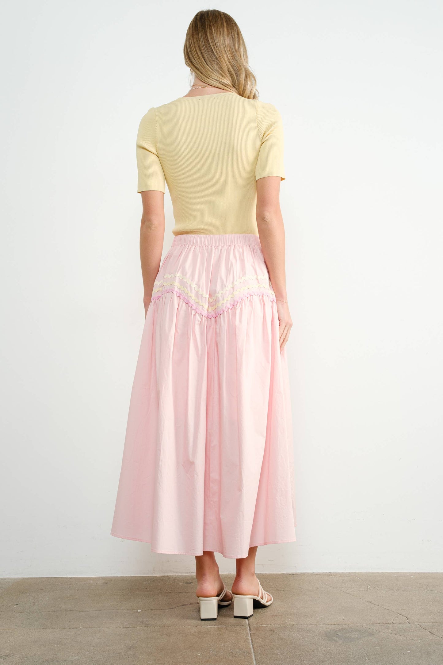 Lemon meringue sweater top