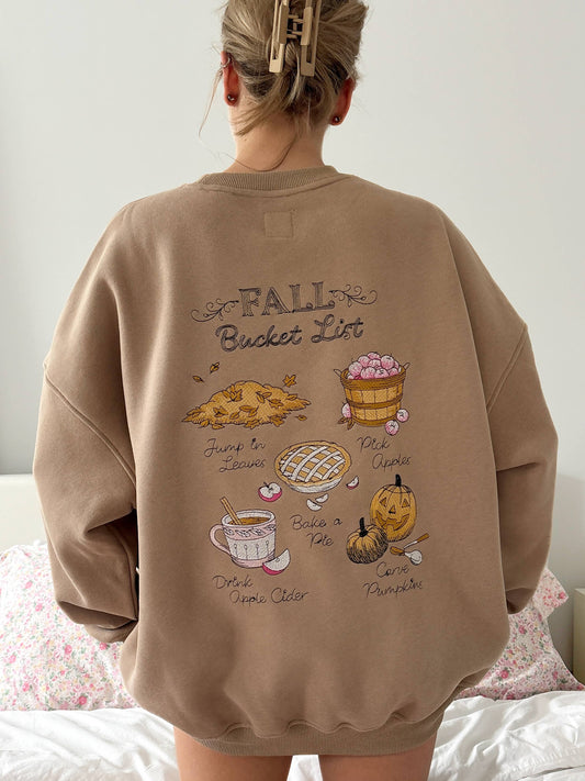 Pre Order: Fall Bucket List Crew in Cappuccino
