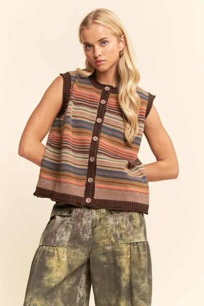 Hazelnut Hues Multicolor Top