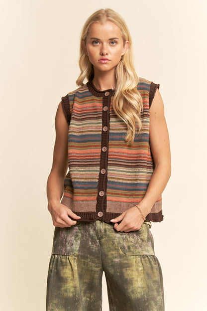 Hazelnut Hues Multicolor Top