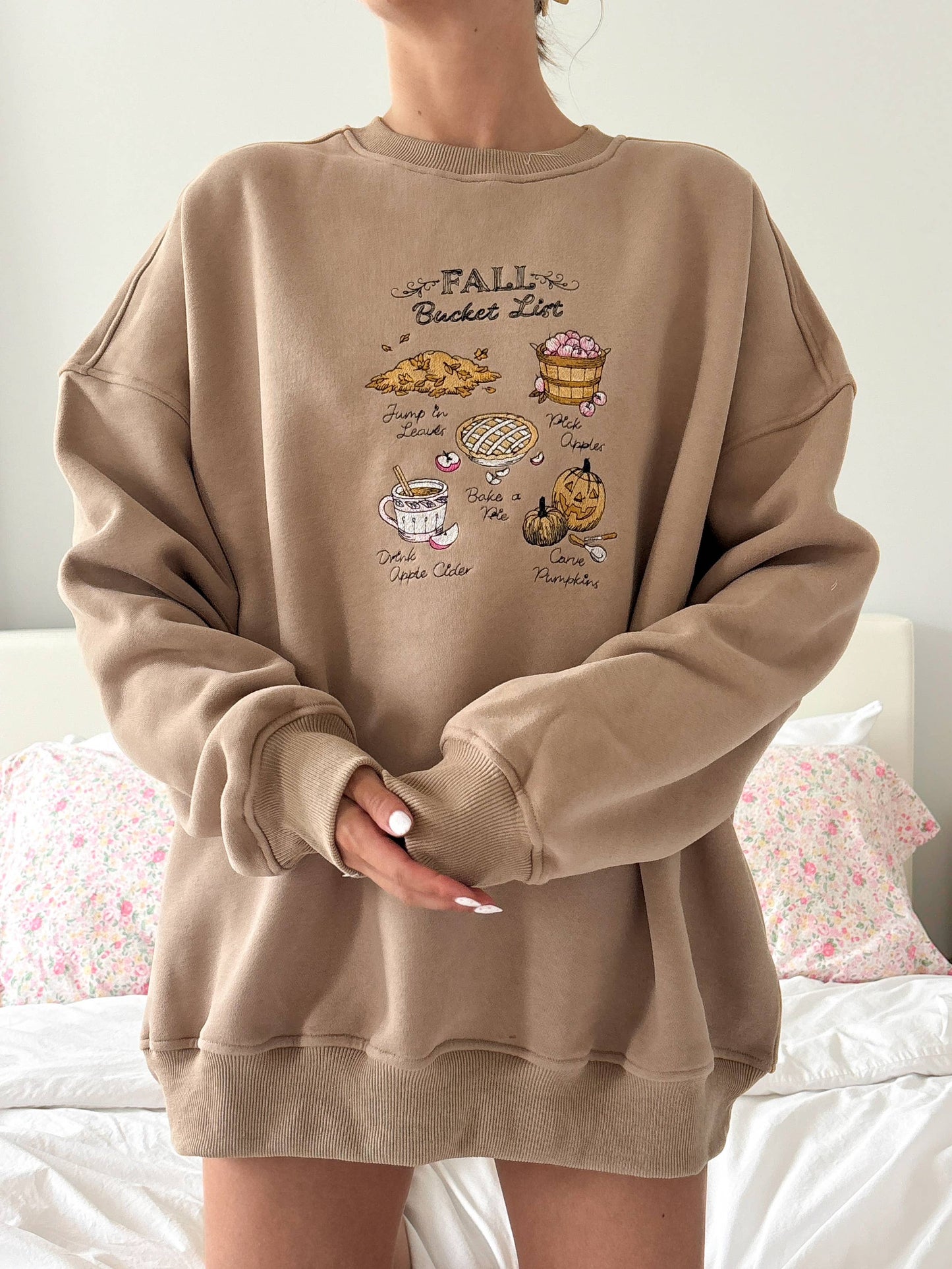 Pre Order: Fall Bucket List Crew in Cappuccino