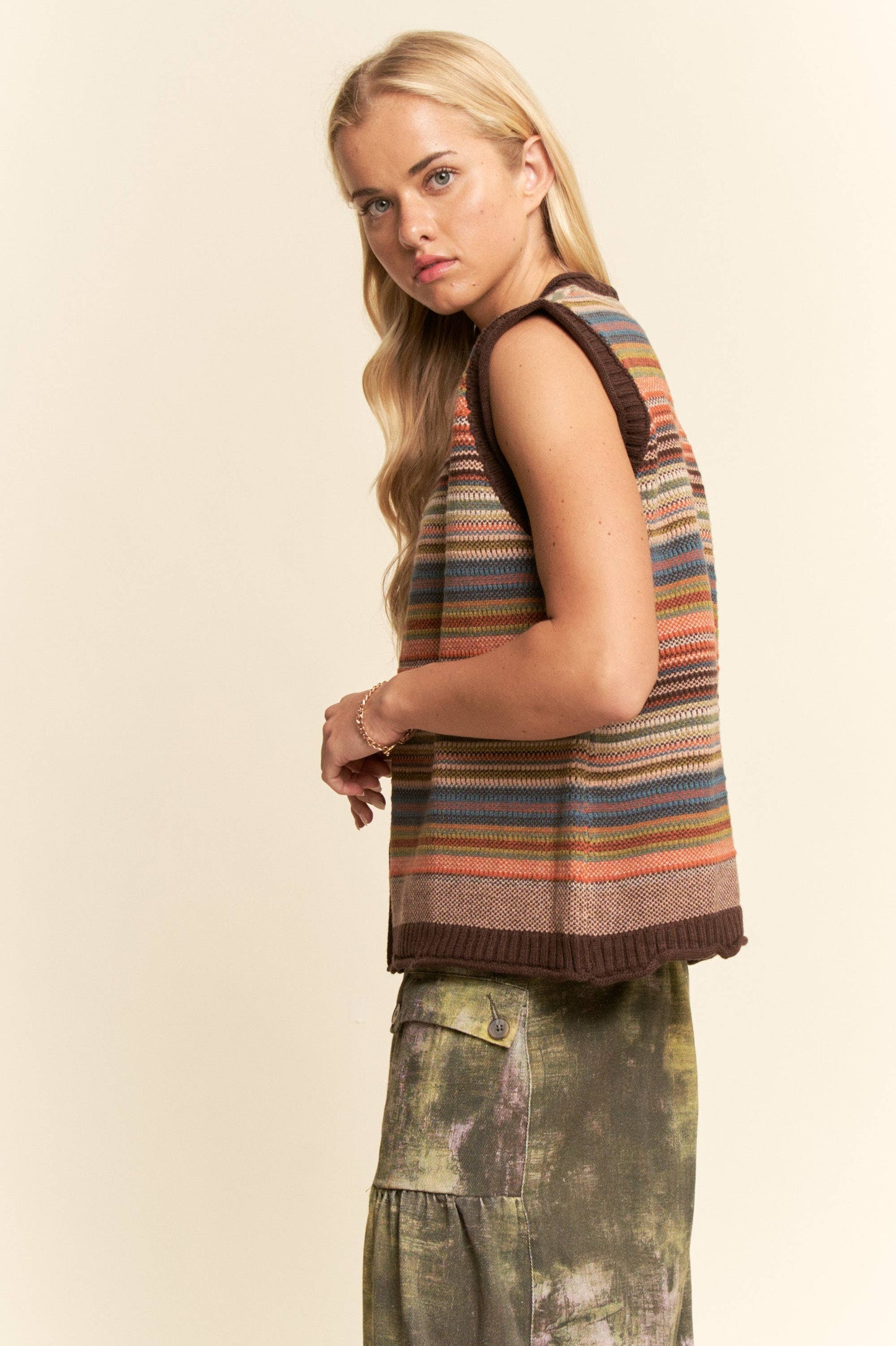 Hazelnut Hues Multicolor Top