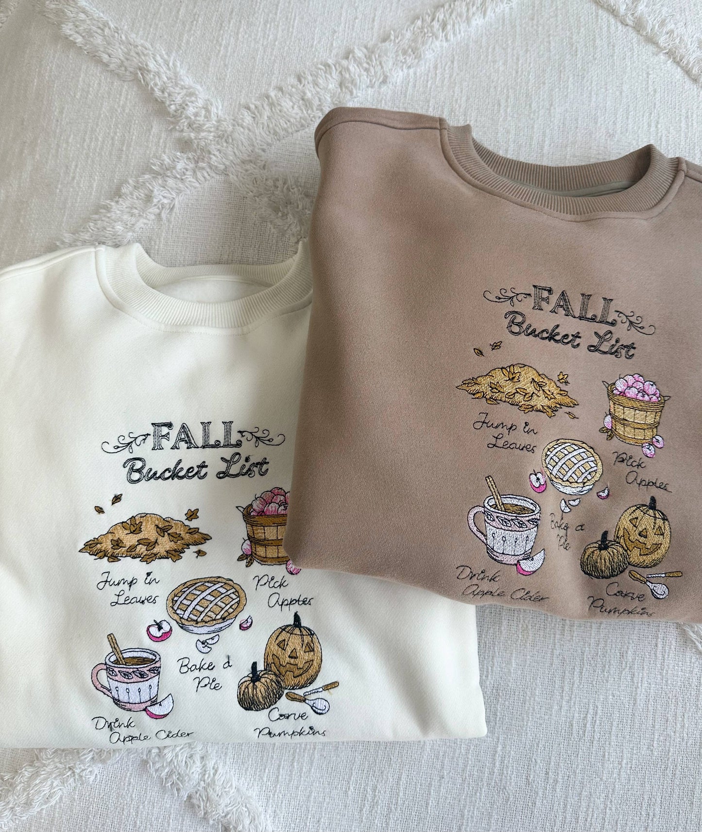 Pre Order: Fall Bucket List Crew in Ivory