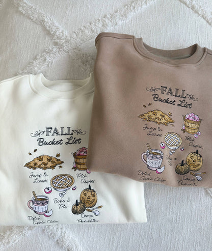 Pre Order: Fall Bucket List Crew in Ivory