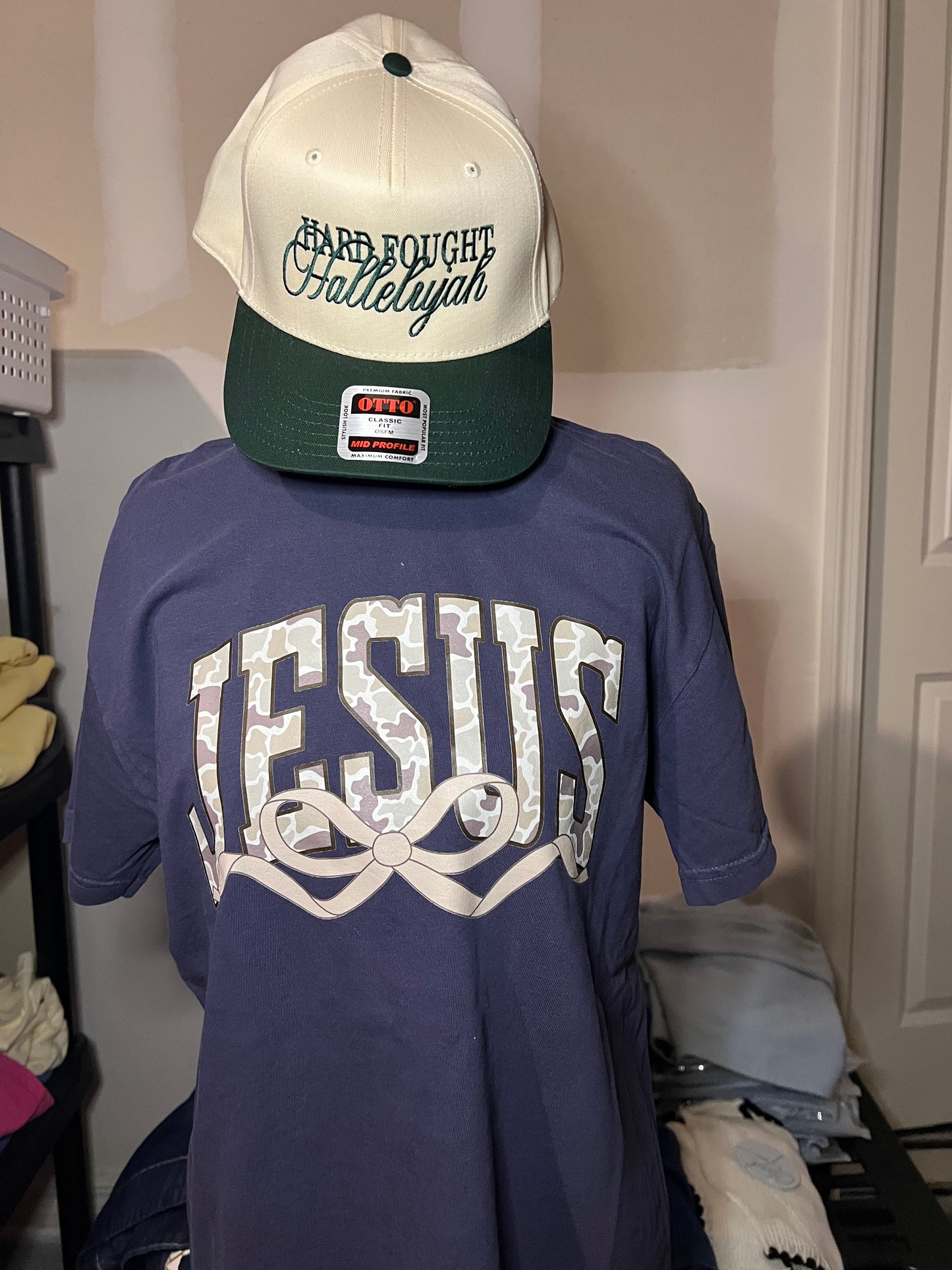 Hard Fought Hallelujah Trucker Hat in Green
