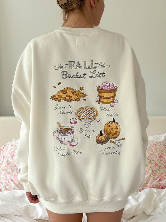 Pre Order: Fall Bucket List Crew in Ivory