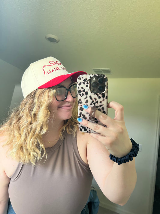Shop Small Bow Embroidered Hat