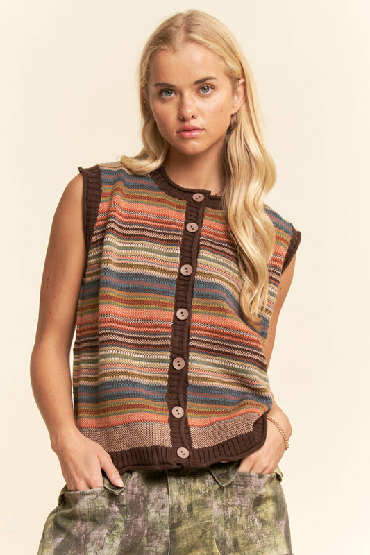 Hazelnut Hues Multicolor Top