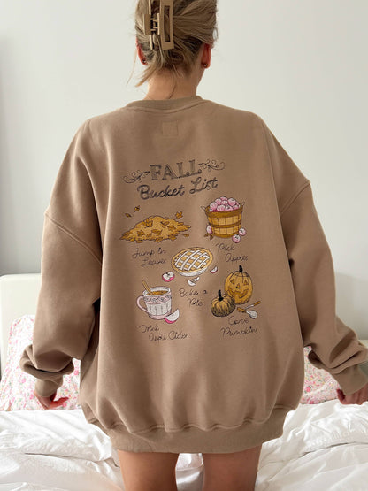 Pre Order: Fall Bucket List Crew in Cappuccino